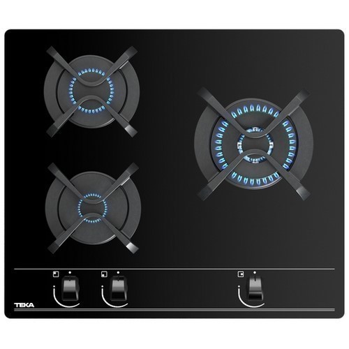 PLACA TEKA GBC 63010 KBB 3F CRISTAL GAS NEGRA